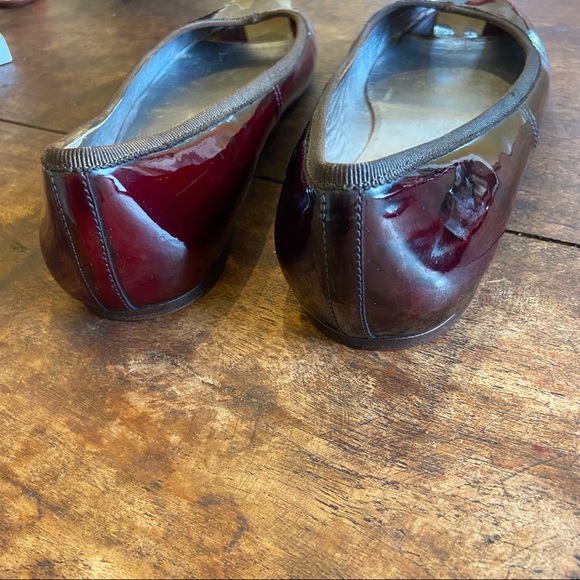 Prada High Gloss Patent Round toe Peep Toe Flats - Picture 6 of 8